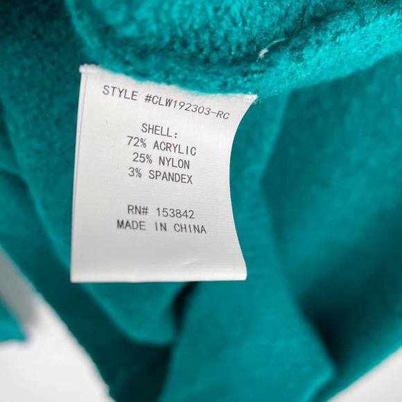 Code x Mode Tres Chic Green Crewneck Sweater Mediu - Picture 5 of 5